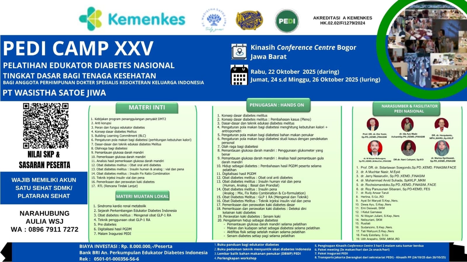 PEDI CAMP XXV: Pelatihan Edukator Diabetes Nasional Tingkat Dasar bagi Tenaga Kesehatan