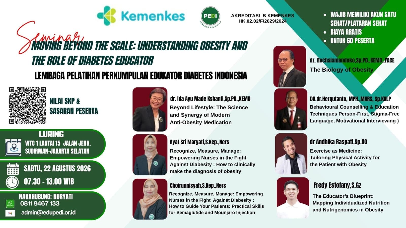 Seminar Moving Beyond the Scale: Understanding Obesity and the Role of Diabetes Educator